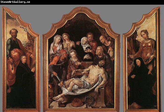 HEEMSKERCK, Maerten van Triptych of the Entombment